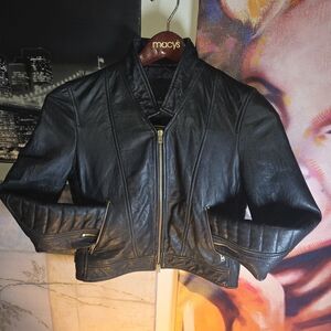 J. Crew Black Leather Jacket for Women